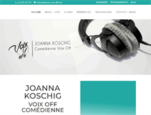 Tablet Screenshot of joanna-voix-off.com